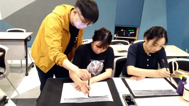 臺中西屯正念書法班：線條控制、精細肌肉訓練（林冠傑，2023）