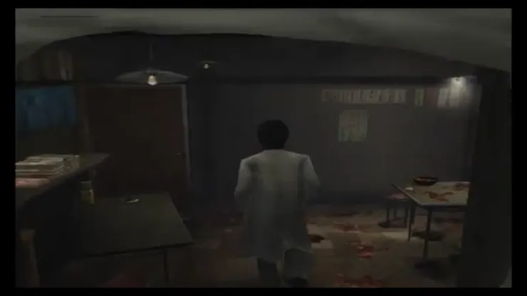 死魂曲遊戲畫面，宮田進入餐廳