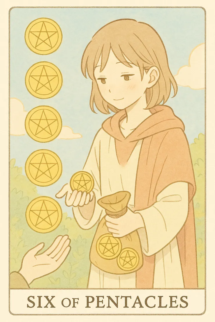 錢幣6(Six of Pentacles)