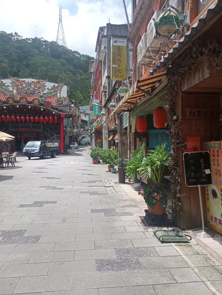 坪林老街一隅，平日無人潮喧囂