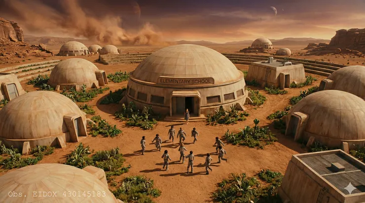 Concept art for Mars Base: Paradis Project by Eidox - Sci-fi novel illustration