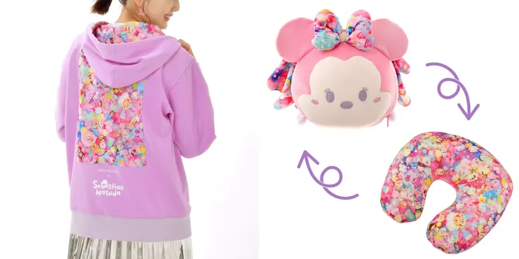 十週年限定Artist collection Tsum Tsum帽T及頸枕