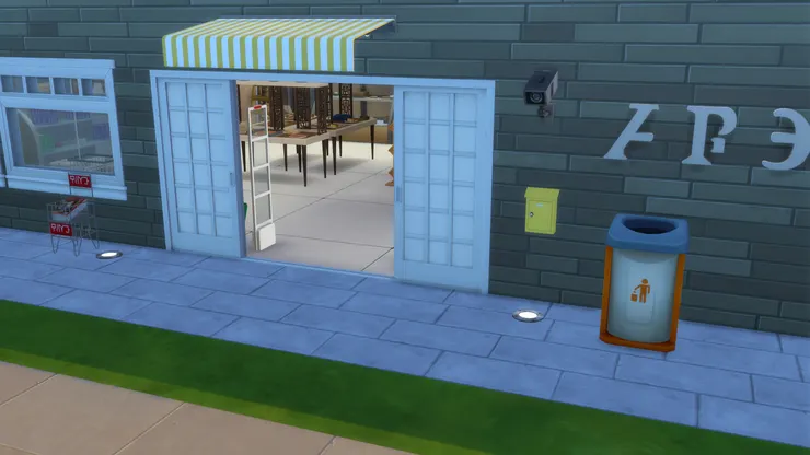 超市的門十分大!好像在叫:「進來吧!進來吧!」