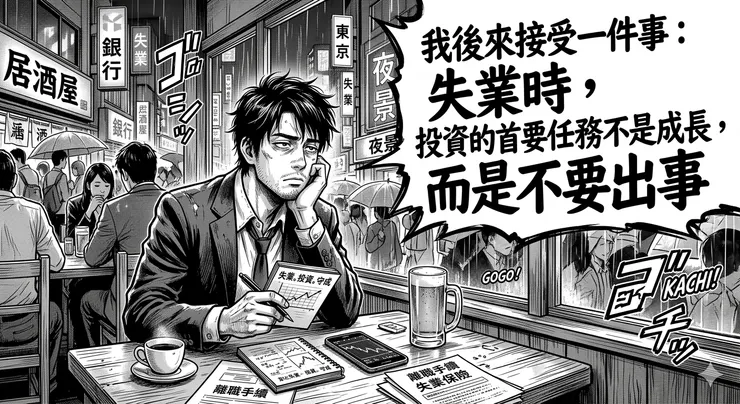 我後來接受一件事：失業時，投資的首要任務不是成長，而是不要出事