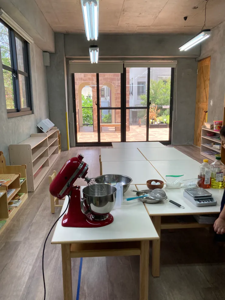 這些也是參加雞蛋糕店長活動現場的所有物品。〔攝於2020幼兒園〕