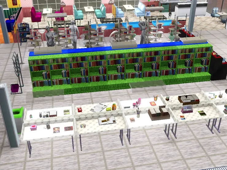 展示桌旁又是另一個區域。