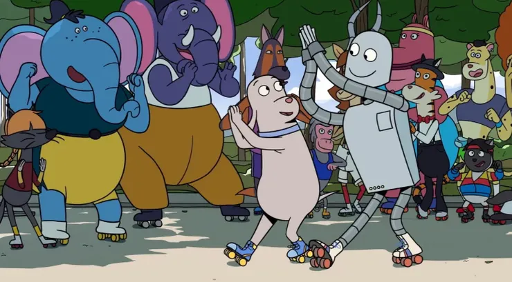 《再見機器人》是一部看似歡樂繪本風，小朋友可以看的動畫。但當電影結束，那種淡淡的遺憾，也許只有歷經分別過的大人才懂。