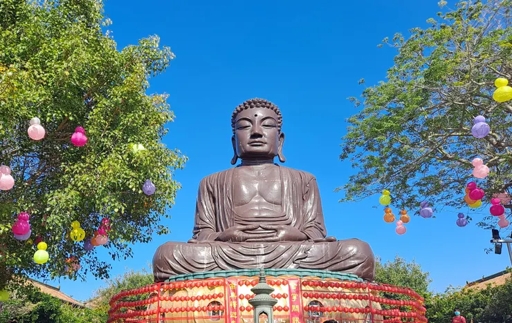 佛像圖，2021年2月13日攝於彰化八卦山大佛。