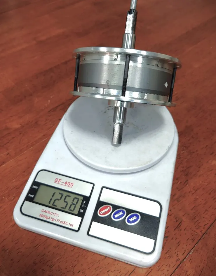 輕量化輪轂馬達樣品重量