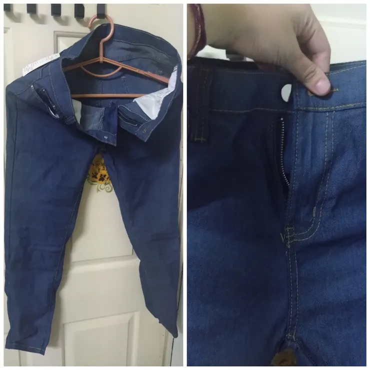 這件牛仔褲有督促減肥的作用...