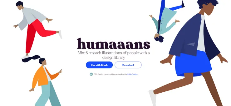 Humaaans網站截圖
