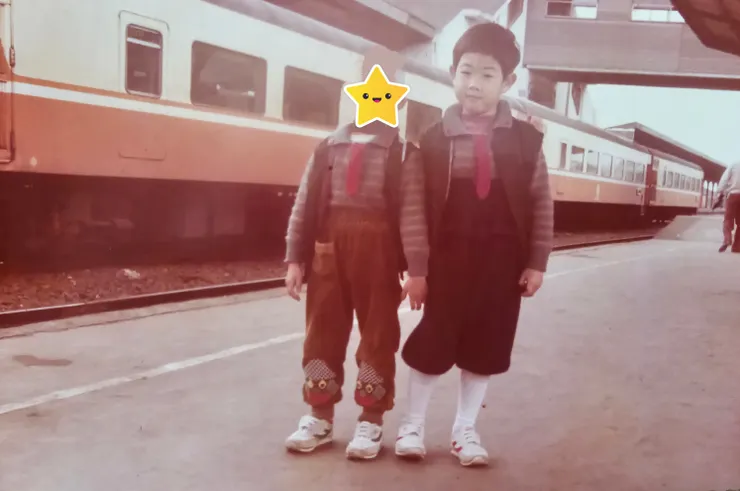 這是小時候我在台北車站第六月台所拍攝的照片!第六月台是北淡線列車專用月台!