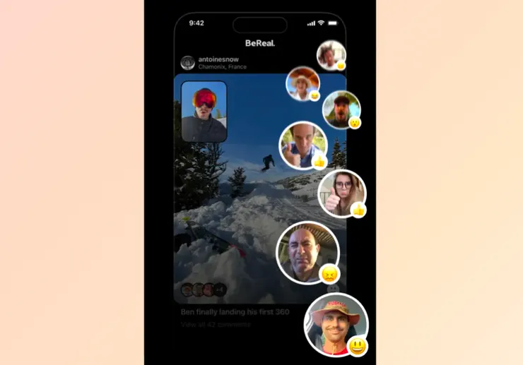 BeReal 使用 RealMojis 代替按讚