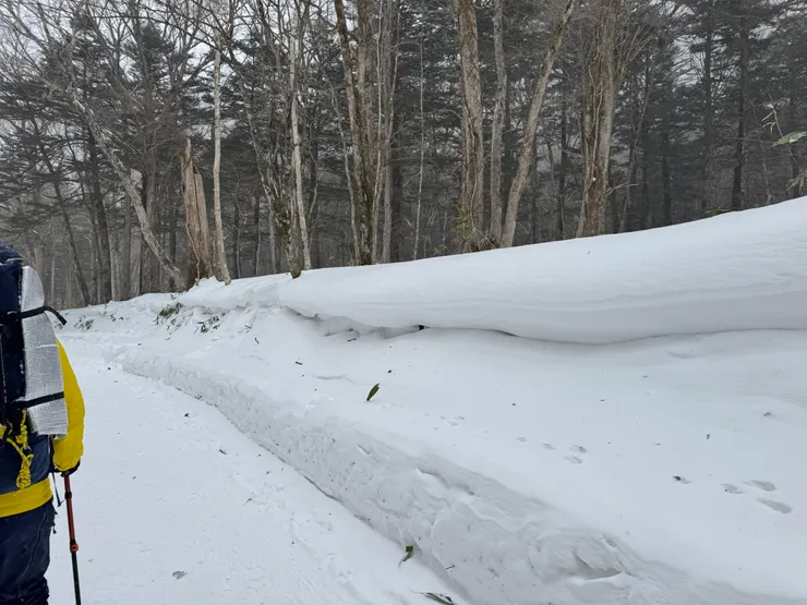 也有小小的雪壁