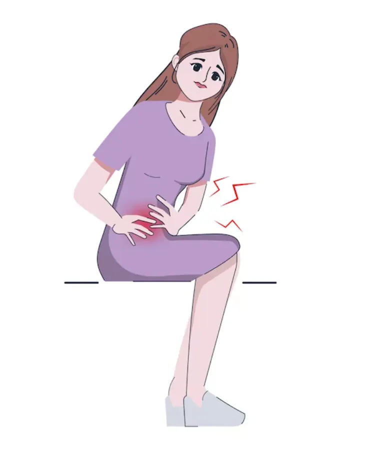 此為腹痛示意圖