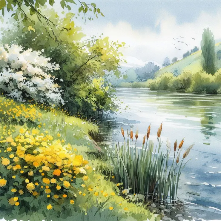 故事發生在春夏之交的河畔