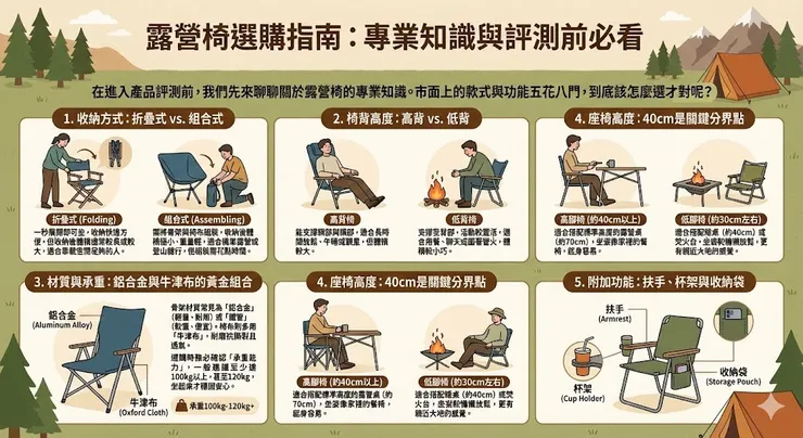 露營椅挑選指南