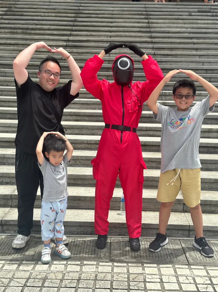 👆（親子生活照）