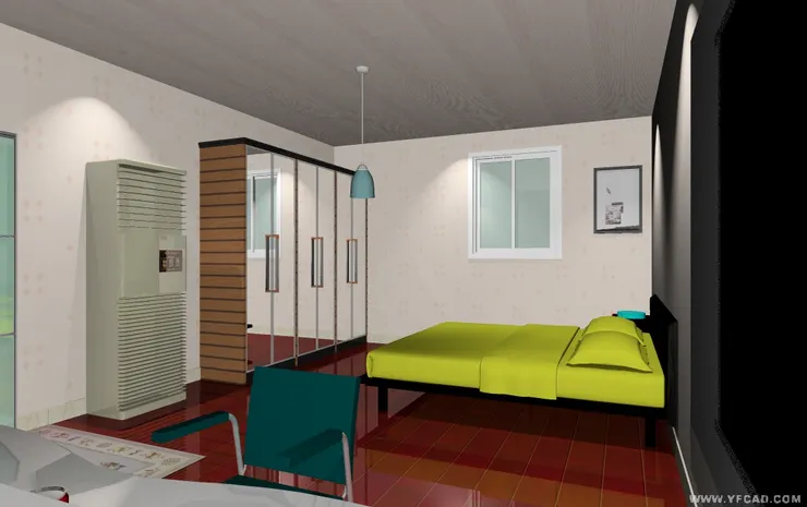 這個睡房較清新自然。