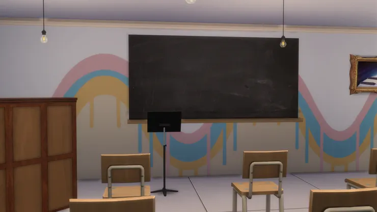 名副其實的「黑板」。