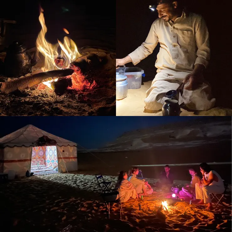 「你必須選擇熱愛的工作才可以享受其中」  篝火堆前喝著薄荷甜茶搭配嚮導的人生至理名言