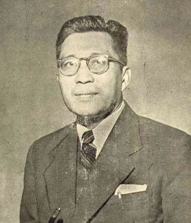 時任緬甸外交部長宇敏登（U Myint Thein）。翻攝自覃怡輝著《金三角國軍血淚史》