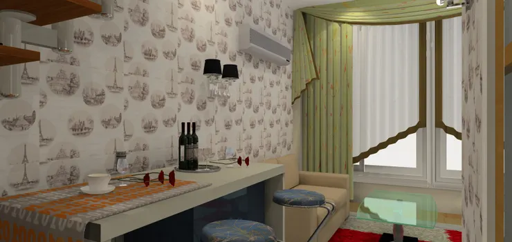 我這個設計使用了吧枱,而不是一般餐桌。