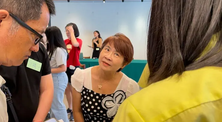 當天蒞臨現場的「太老師」，是蓉兒老師在台中女中的恩師。