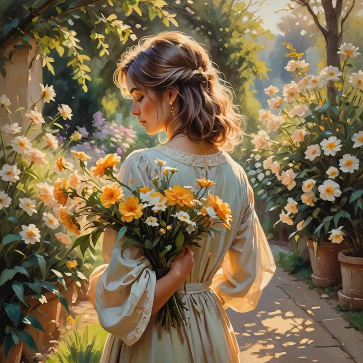 Style : Oil painting 