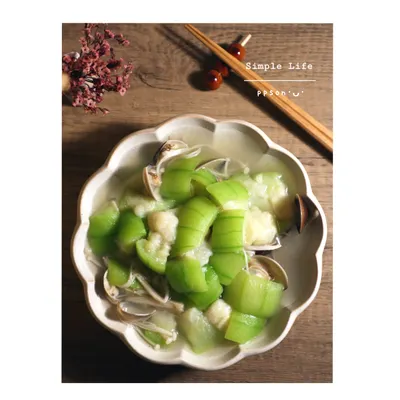 在家吃 | 絲瓜蛤蜊 