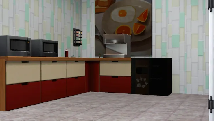 很是整潔的進食區，對想趕快吃完一餐的人來非常方便。