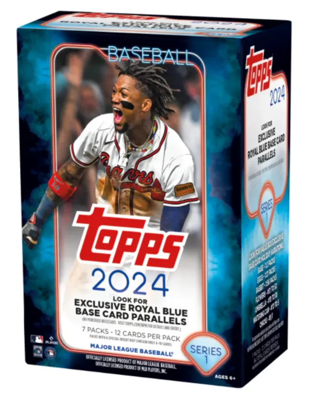 Topps series 1 2024 Value Box-有零售獨有的Royal Blue藍色平行卡
