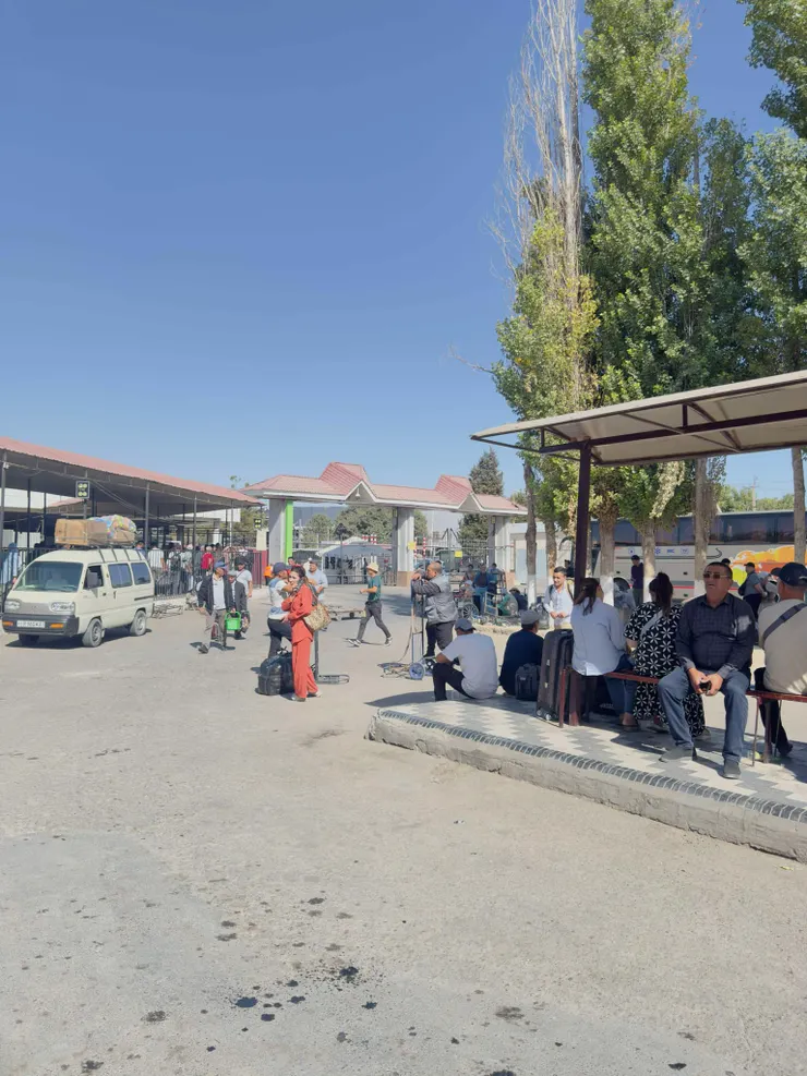 烏茲別克的邊境休息區