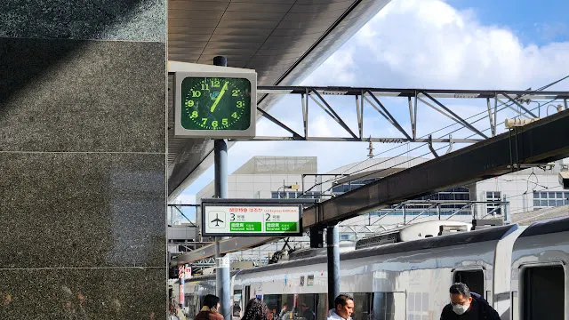 準時地抵達京都車站