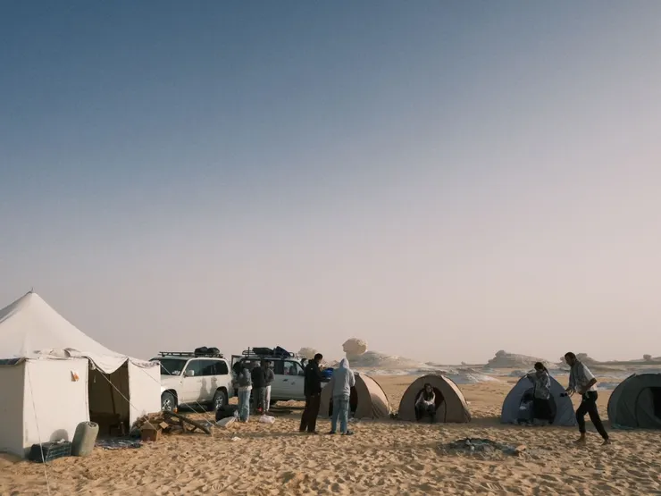 撒哈拉沙漠露營