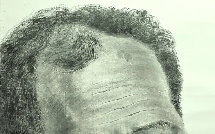 〈微醺〉局部－禿髮