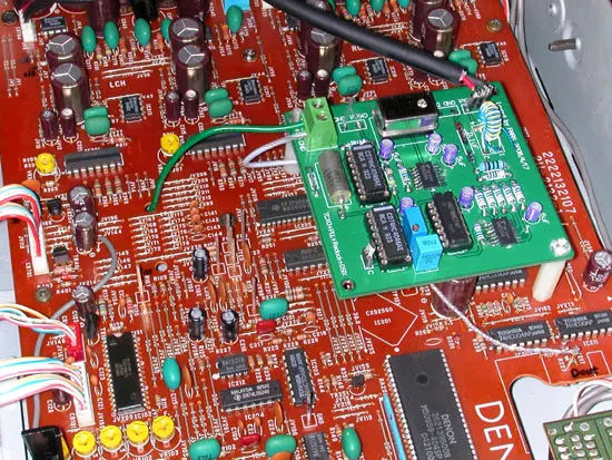 裝入 Denon 唱盤的情形