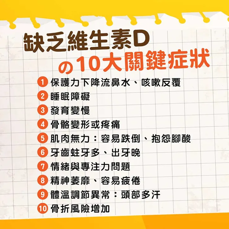 缺乏維生素 D 的 10 大關鍵症狀