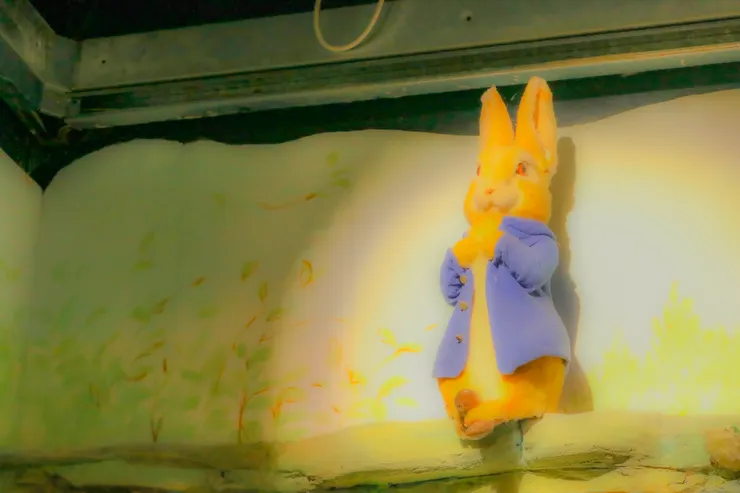 站在出口處的彼得兔