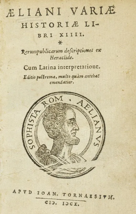 Aelian書籍原本