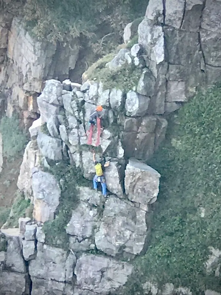 有看到攀岩的人嗎？