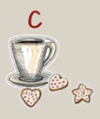 黑咖啡＋白巧克力餅乾