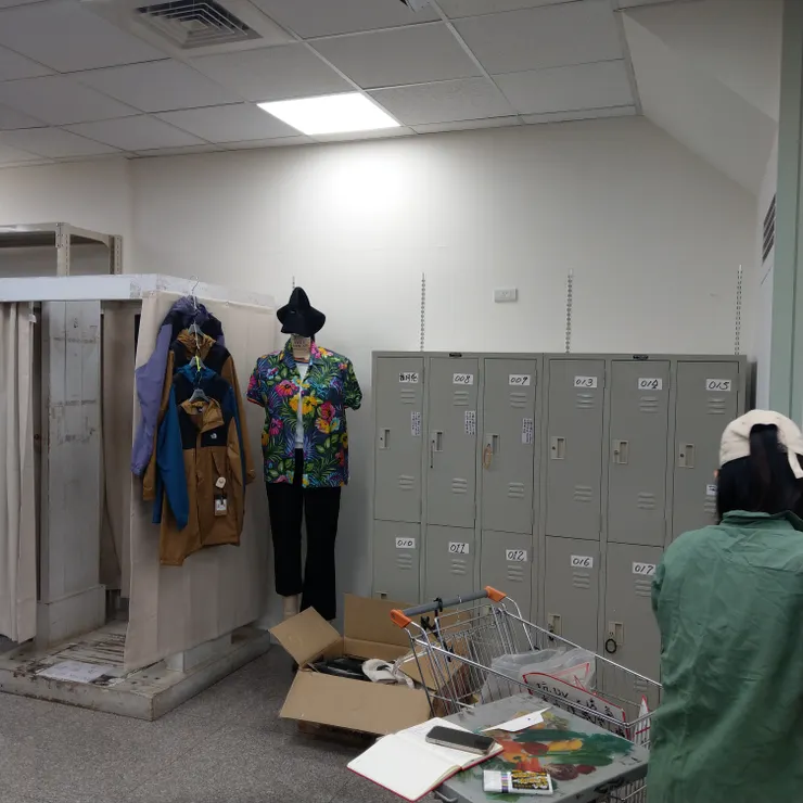 原來的客人置物箱區