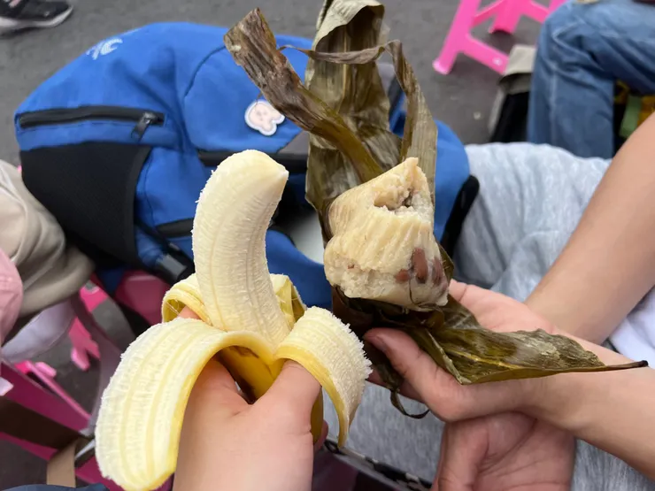 中途休憩補充的水果