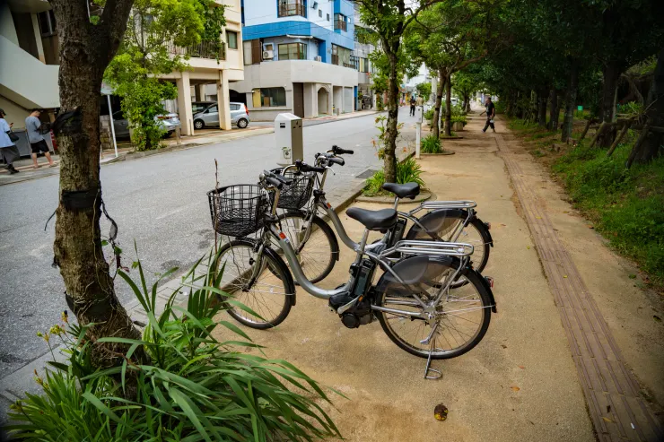 腳踏車上有鎖和鑰匙