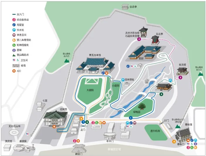 青瓦台地圖（來源：青瓦台官網）