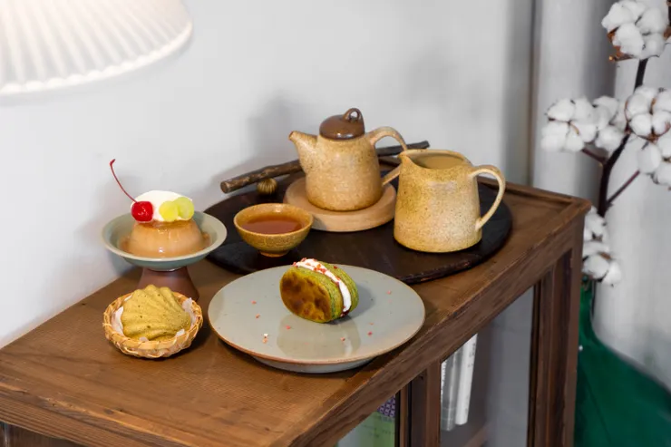 自製的茶甜點,充滿台灣茶香