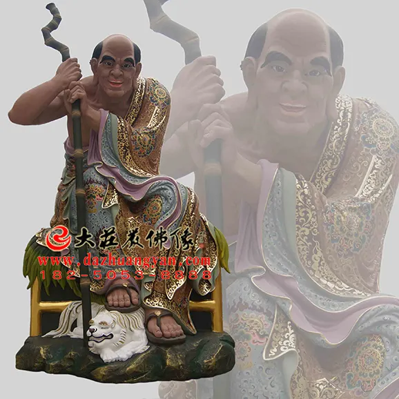 伐阇羅弗多羅尊者彩繪佛像