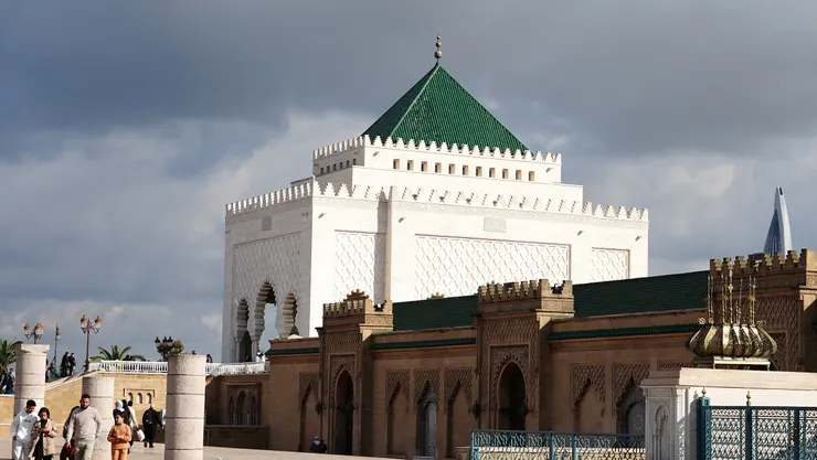 穆罕默德五世陵寢，皇家外牆才能用綠色。