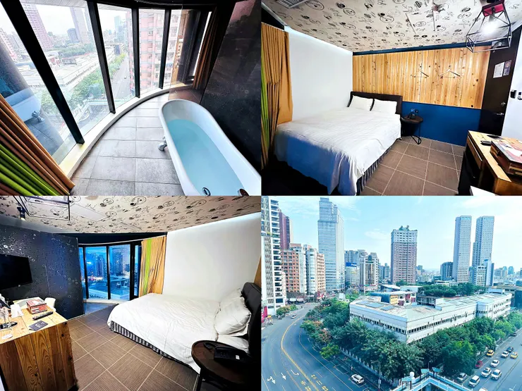 【草悟道文旅】台中西區住宿推薦！超美落地窗景觀浴缸網美房， 